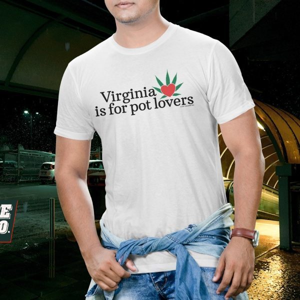 VA is for Pot Lovers Tee White