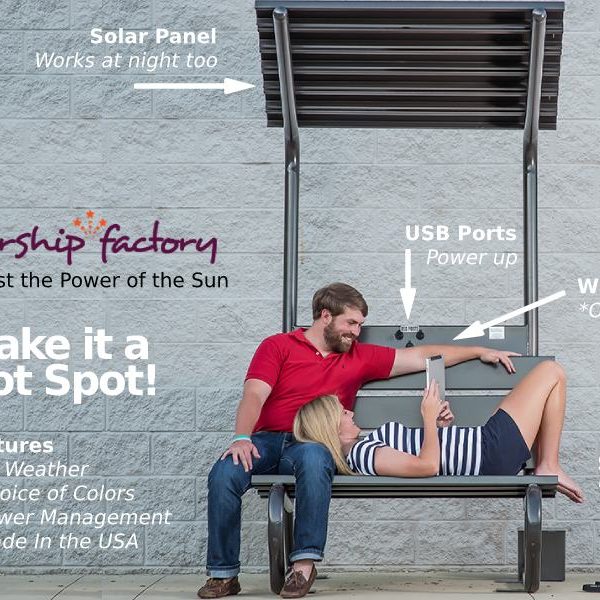Starship Factory Solar Charging Bench